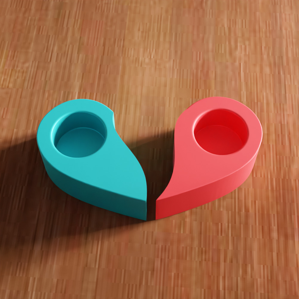 Heart Shape Tea Light Holder - 283 3D print model_7