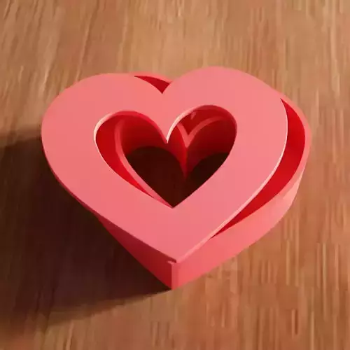 Heart Jewelry Box - 282 3D print model