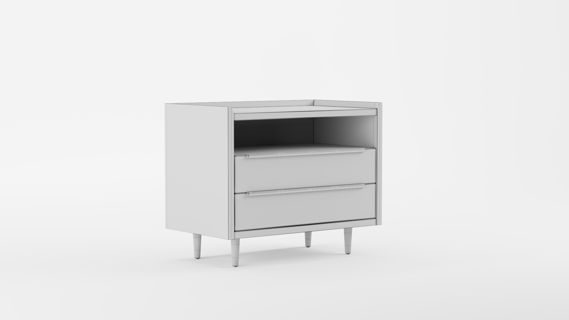 Tate Black Drawer Mid 3D model_4