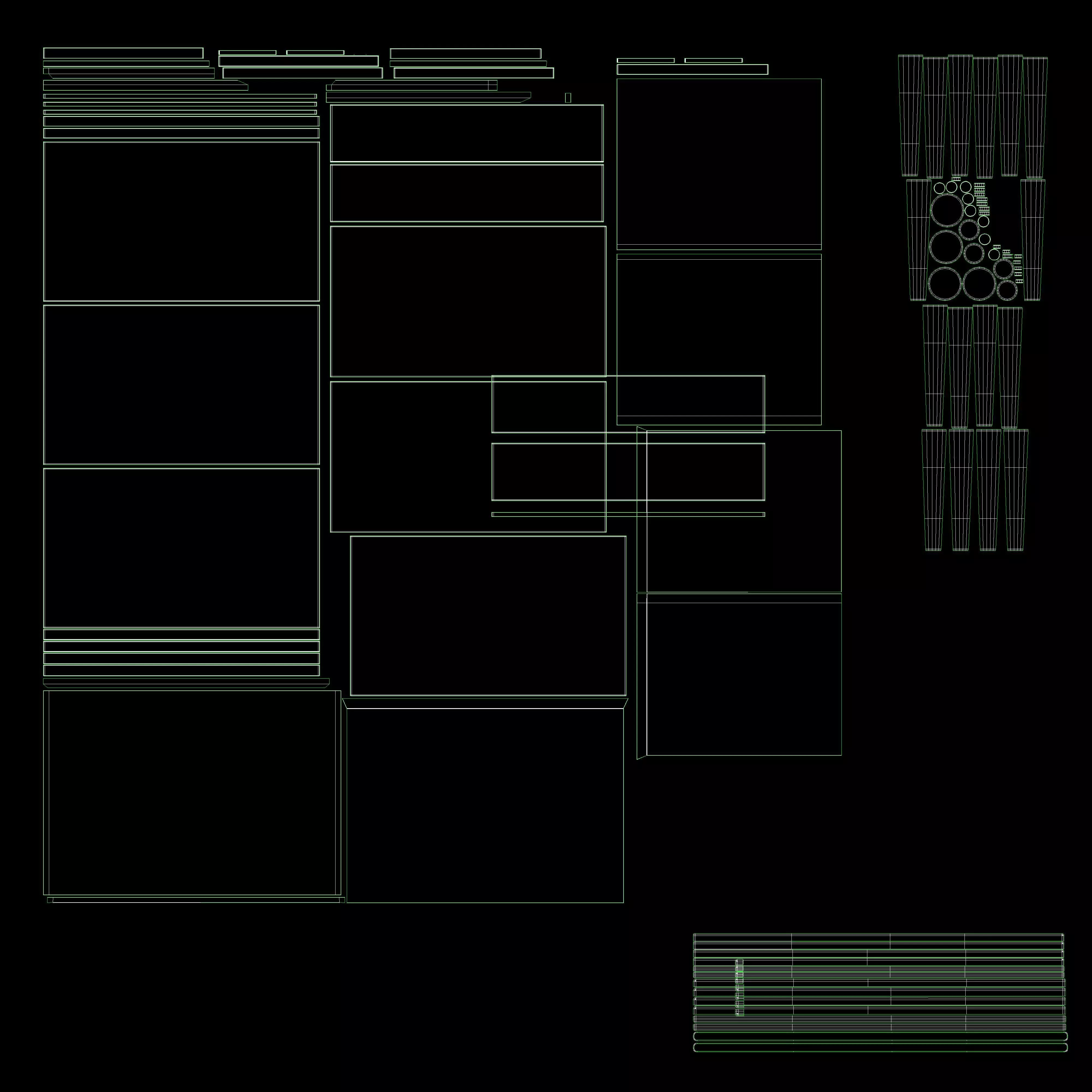 Tate Black Drawer Mid 3D model_11