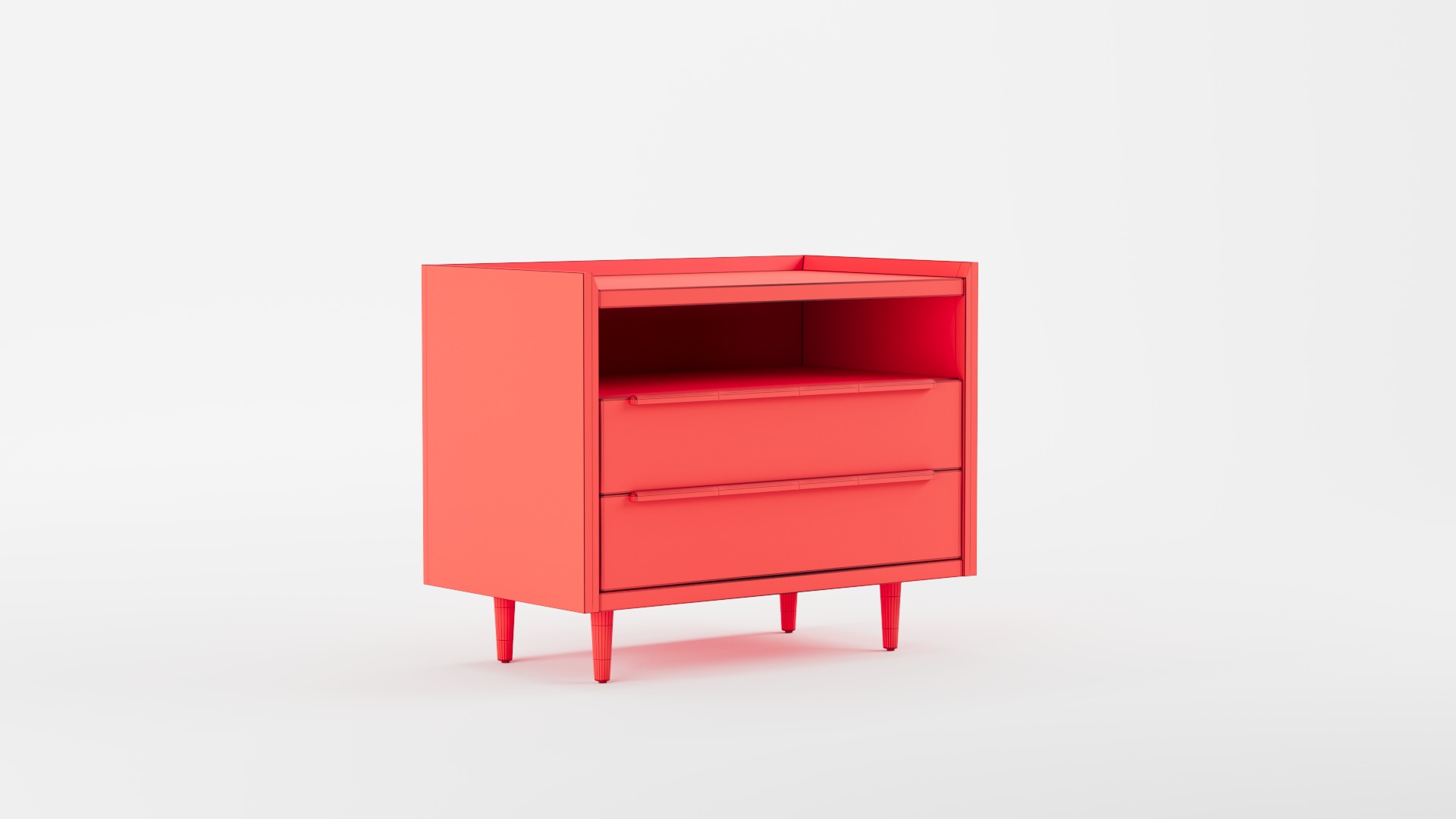 Tate Black Drawer Mid 3D model_5