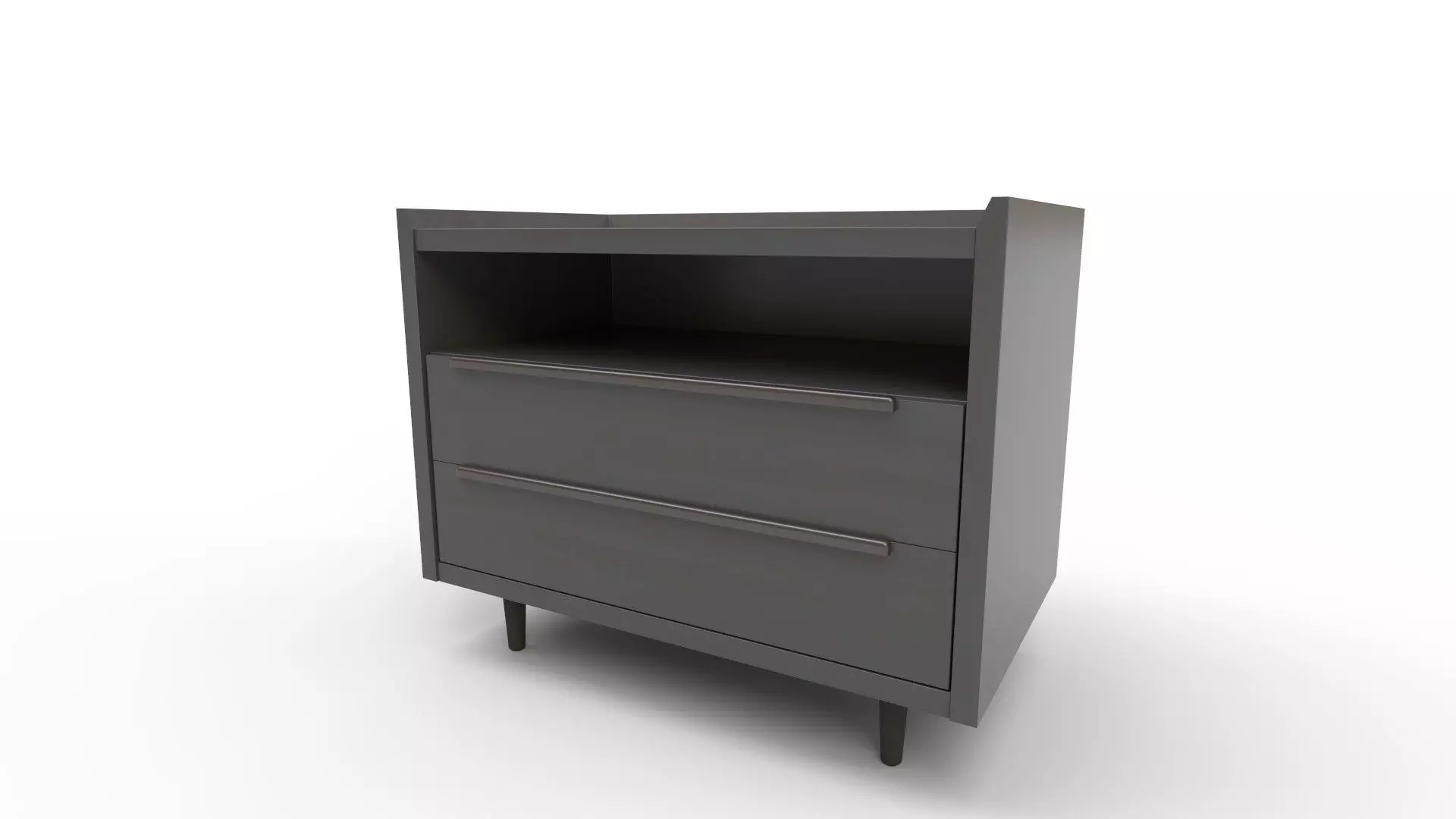 Tate Black Drawer Mid 3D model_0
