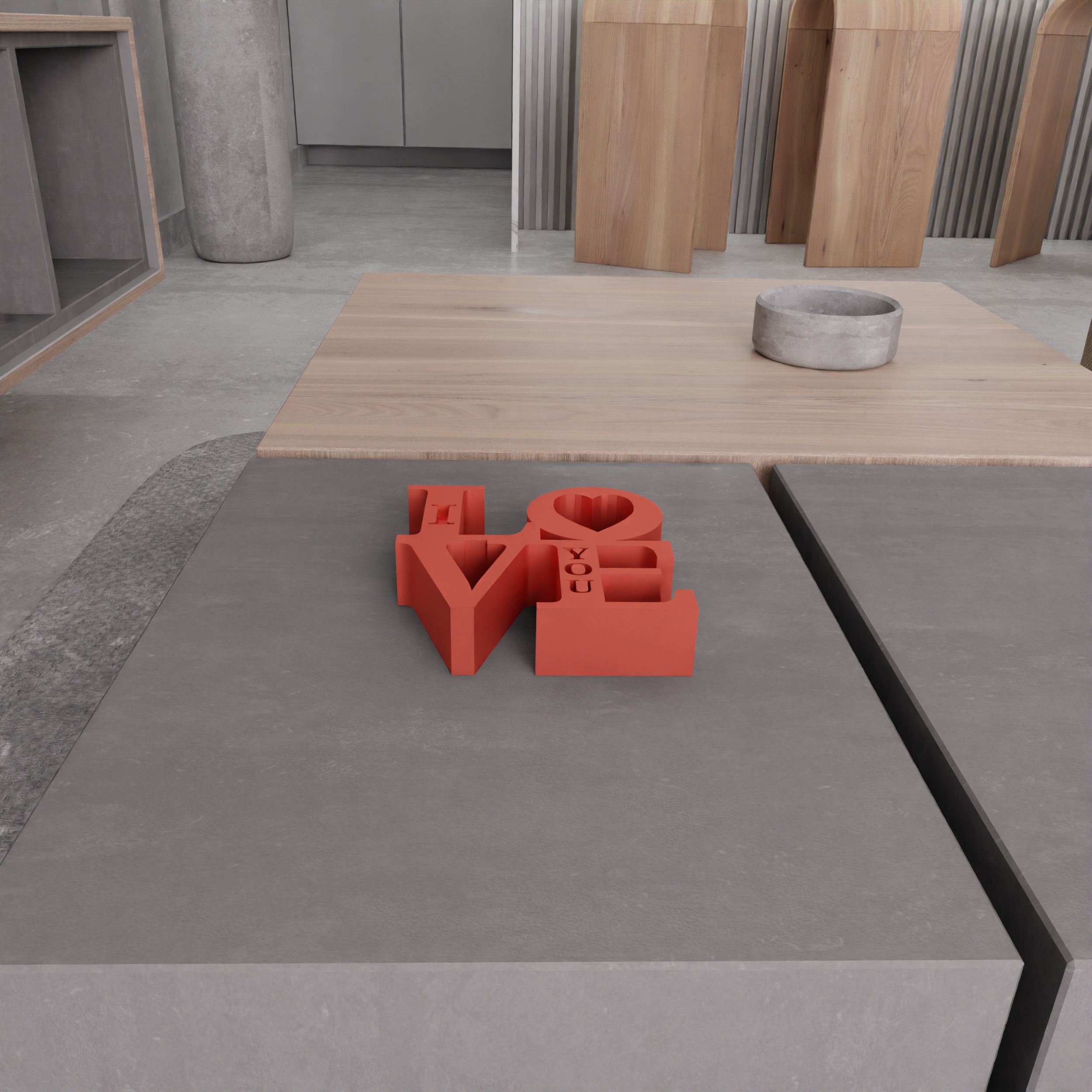 I Love You Text - 280 3D print model_9