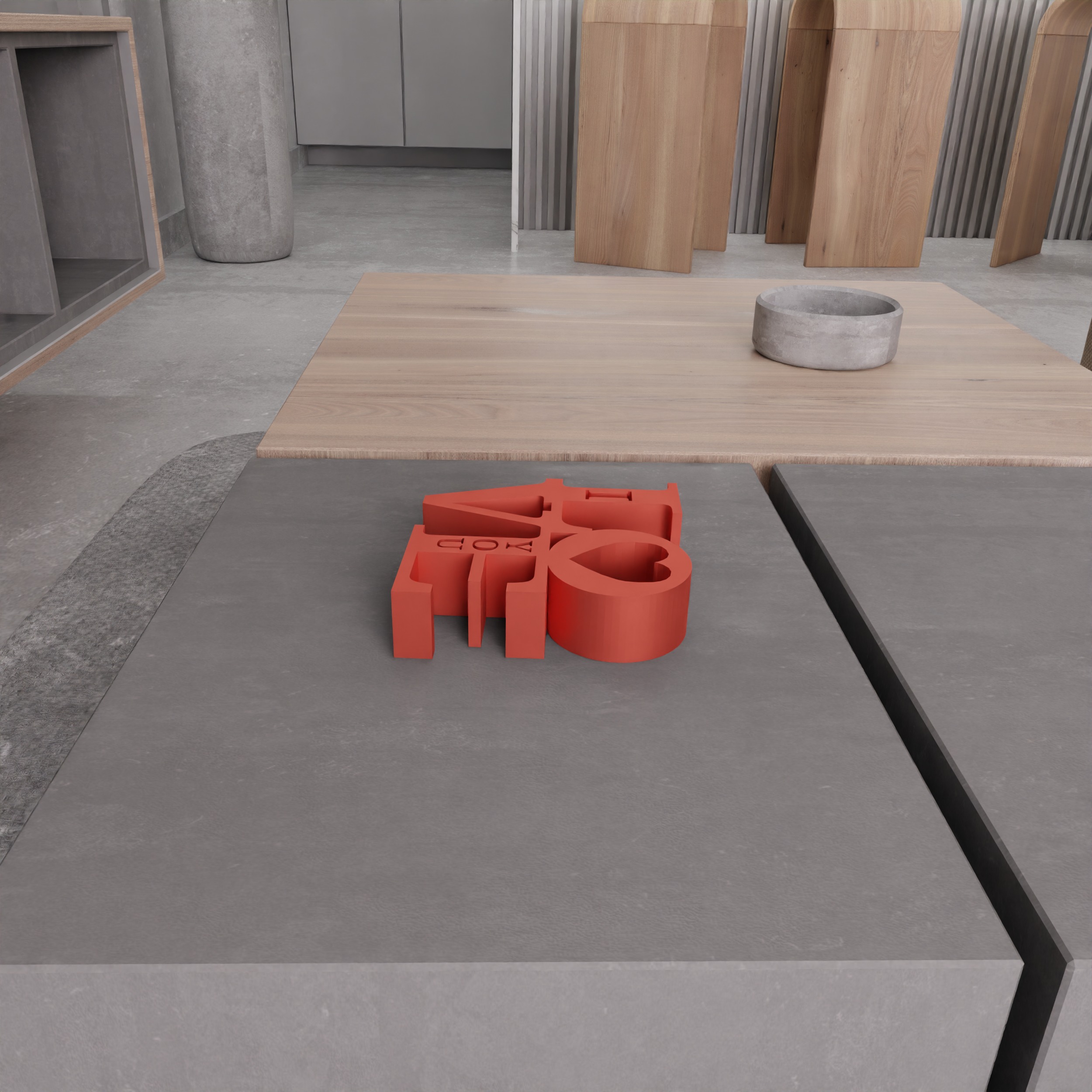 I Love You Text - 280 3D print model_11