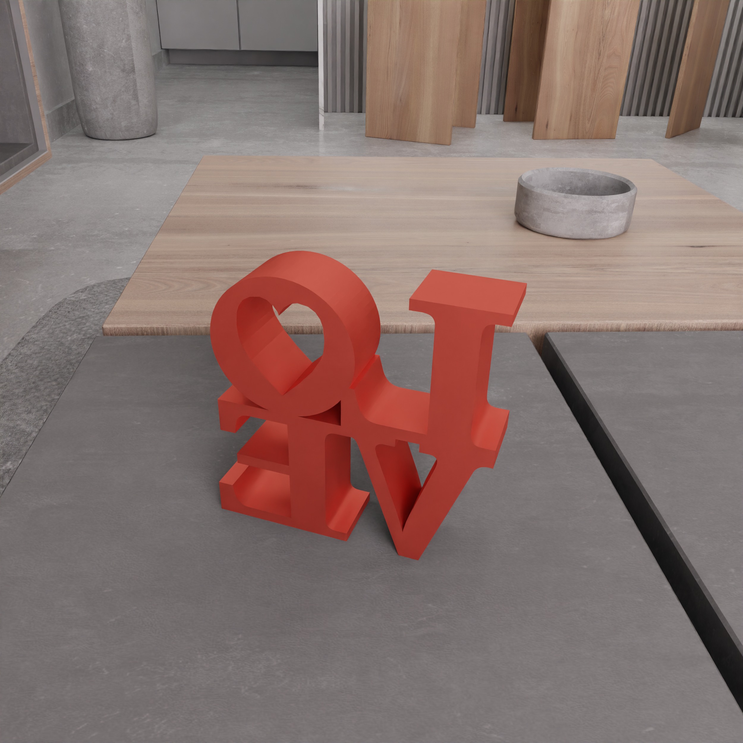 I Love You Text - 280 3D print model_12