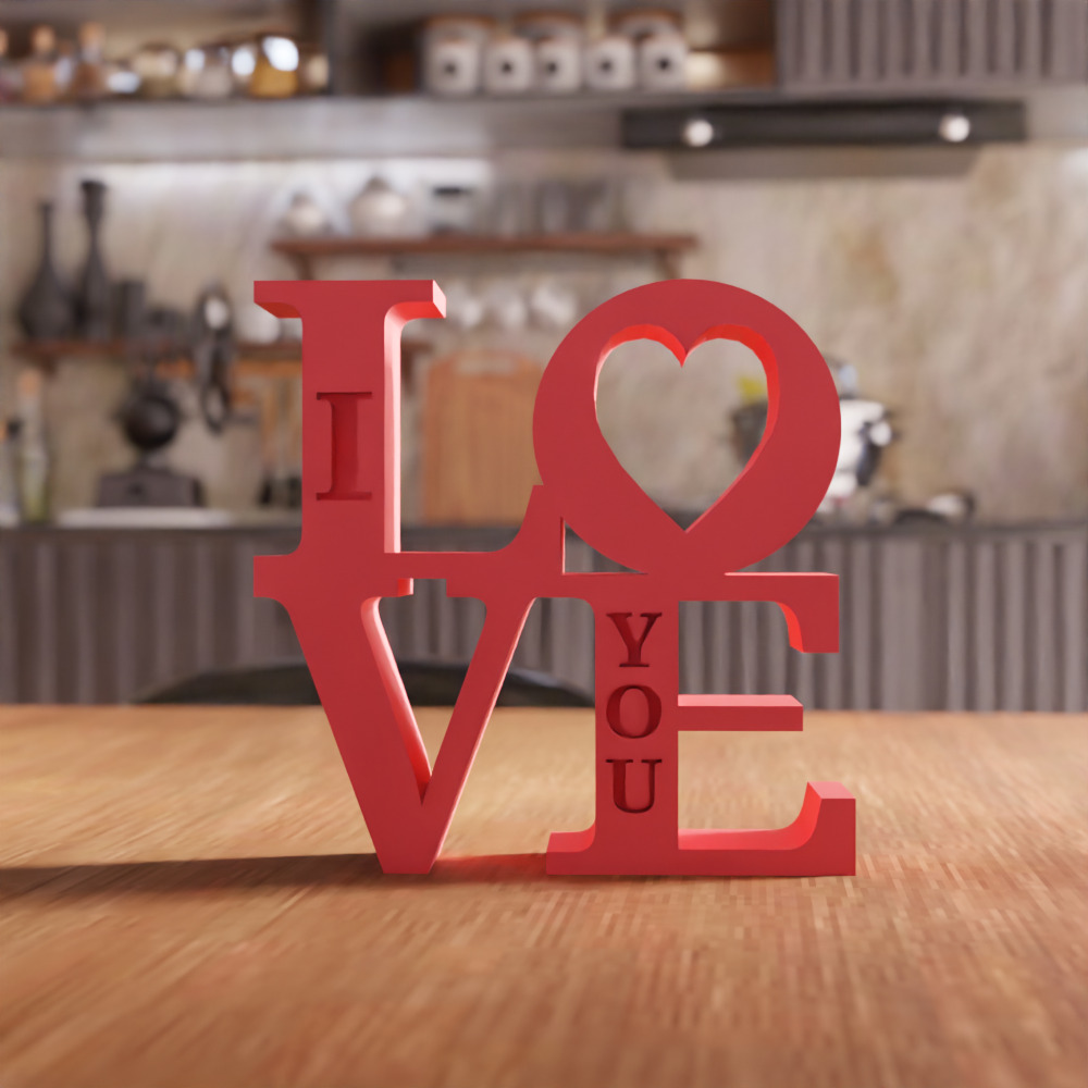 I Love You Text - 280 3D print model_3