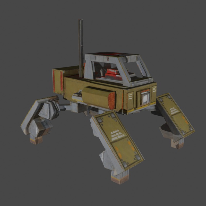 QuadroBot 3D model_2