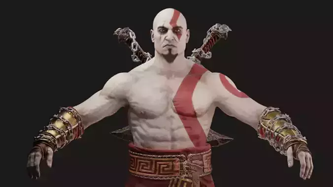 Kratos god of war iii 3D model