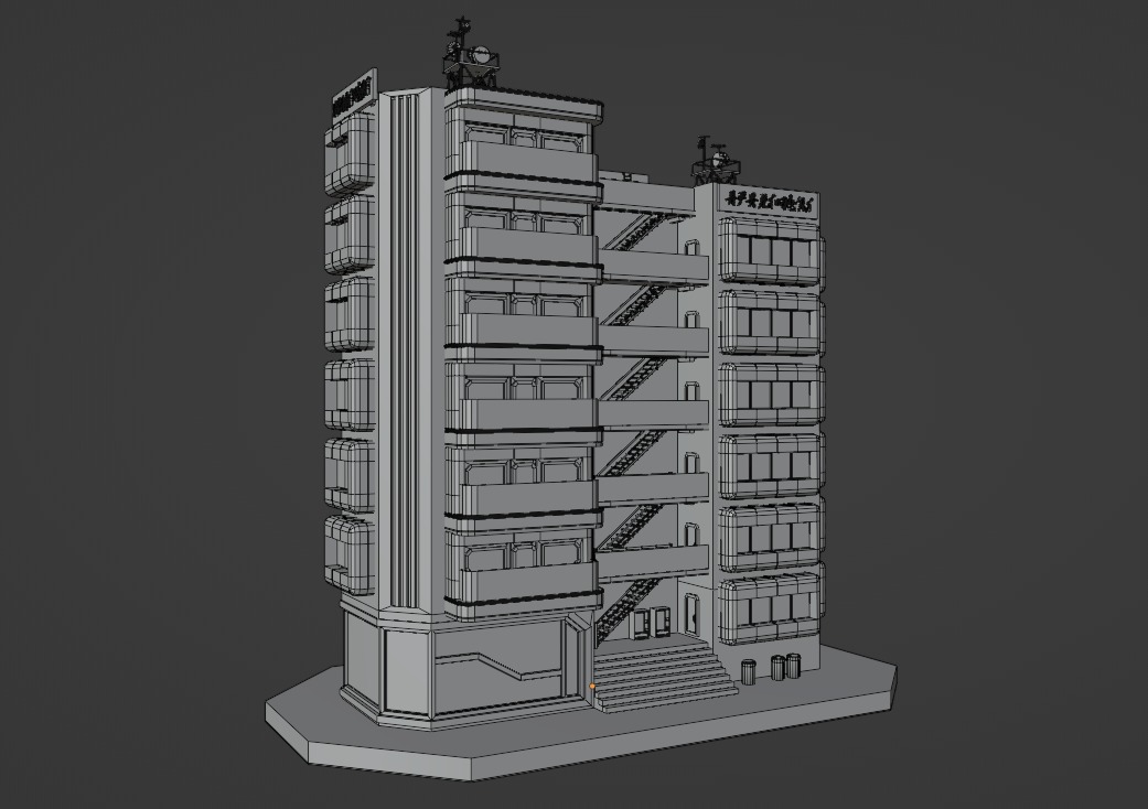 Cyberpunk Apartment 3 3D model_9