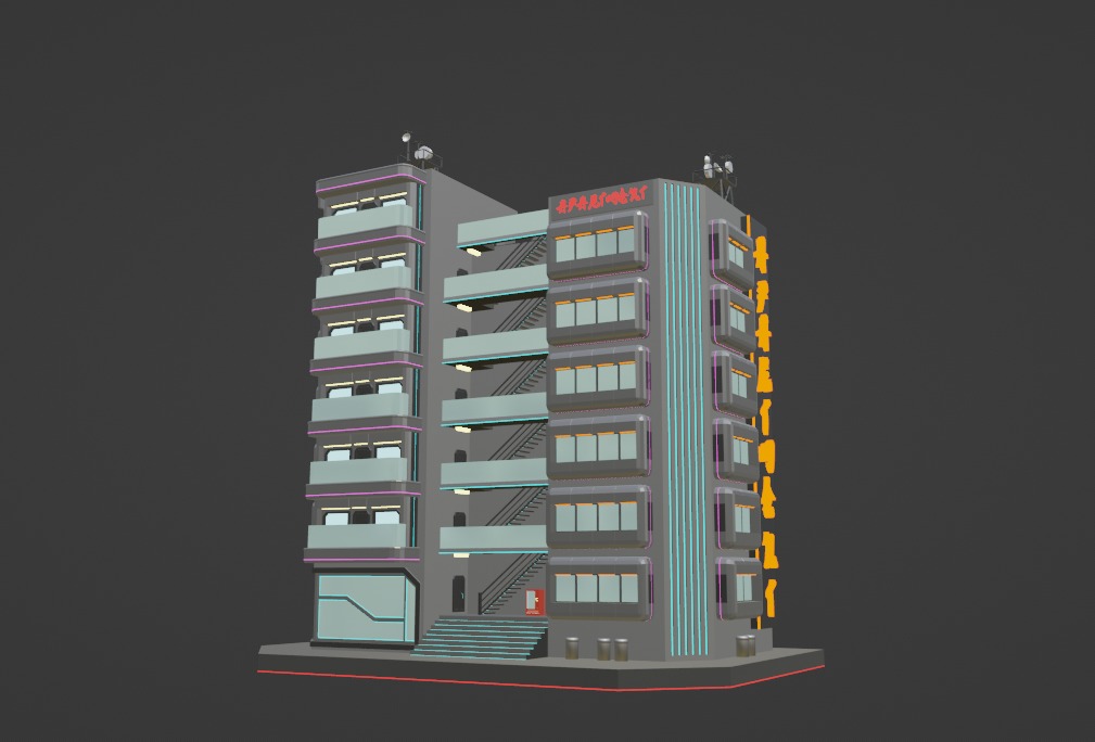Cyberpunk Apartment 3 3D model_8