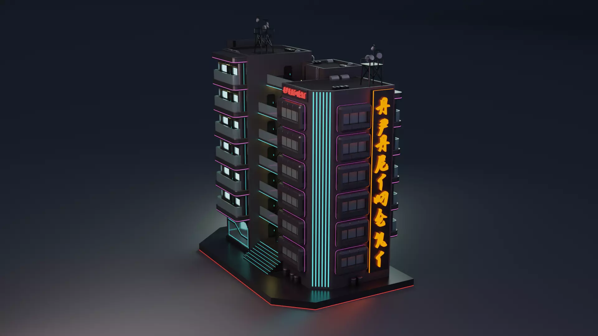 Cyberpunk Apartment 3 3D model_0