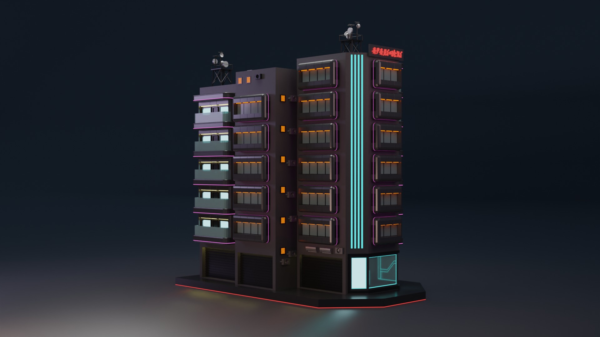 Cyberpunk Apartment 3 3D model_4