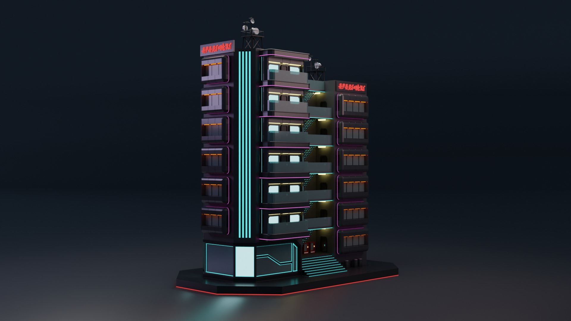 Cyberpunk Apartment 3 3D model_3
