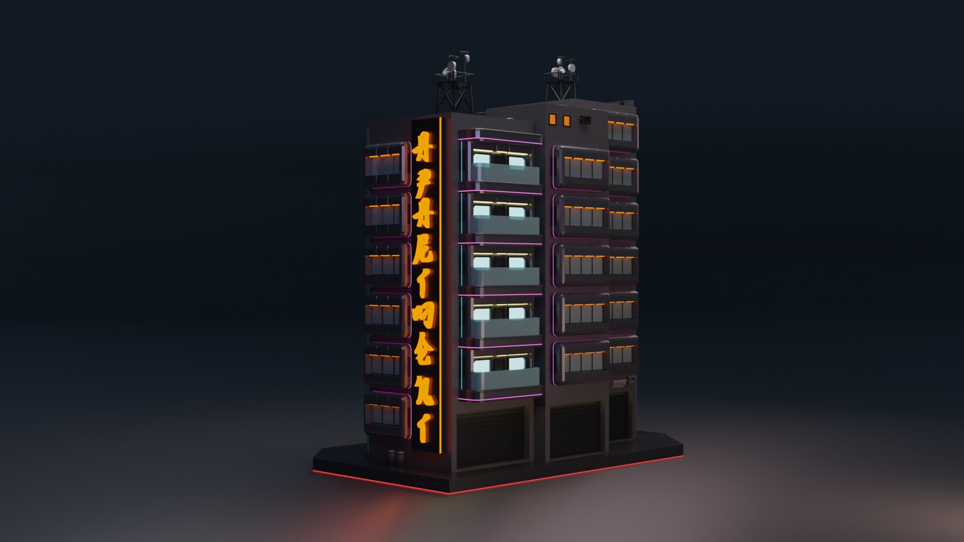 Cyberpunk Apartment 3 3D model_5