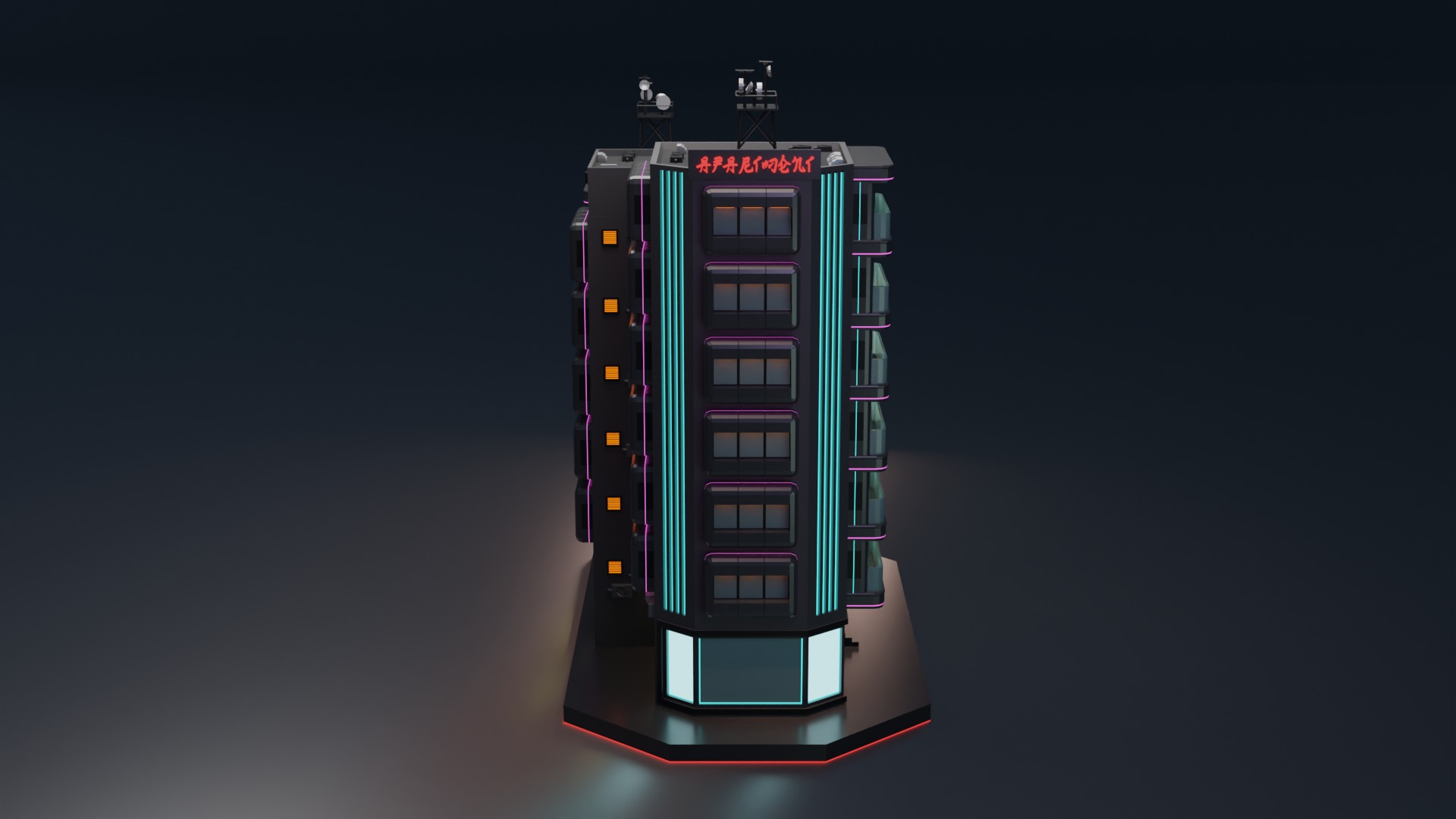 Cyberpunk Apartment 3 3D model_7