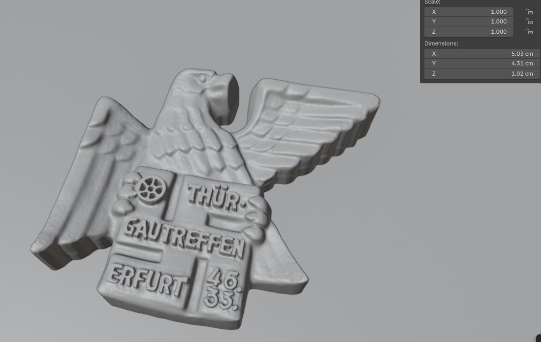 3D Printable Gau Thueringen Erfurt Treffen Badge 1933 3D print model_6