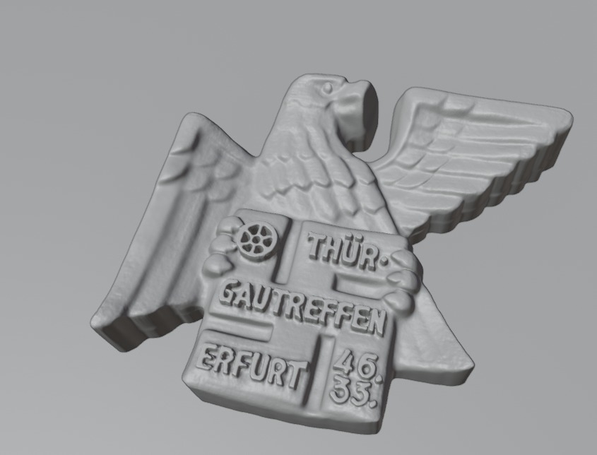 3D Printable Gau Thueringen Erfurt Treffen Badge 1933 3D print model_7