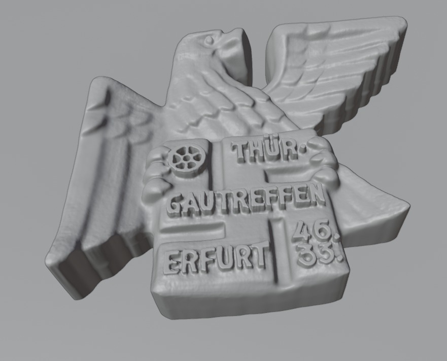 3D Printable Gau Thueringen Erfurt Treffen Badge 1933 3D print model_2