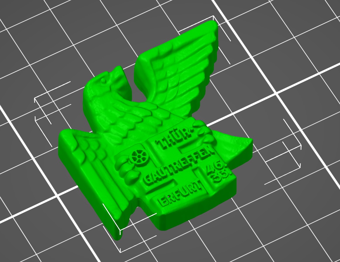 3D Printable Gau Thueringen Erfurt Treffen Badge 1933 3D print model_1