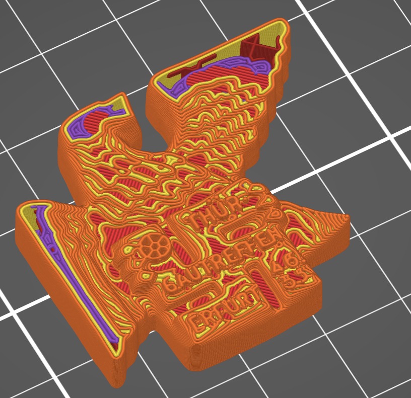 3D Printable Gau Thueringen Erfurt Treffen Badge 1933 3D print model_4