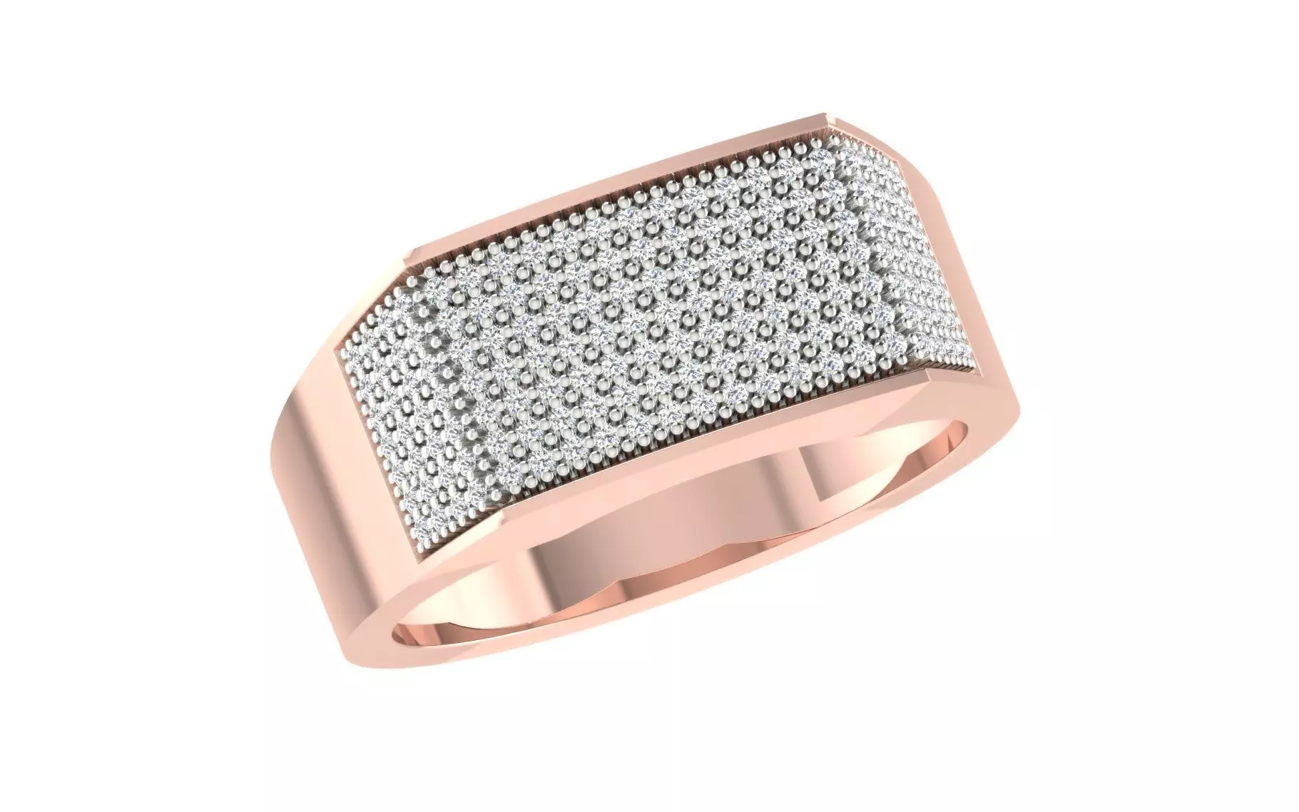 Mens Ring Render 3dm STL OBJ FBX Details 3D print model_0