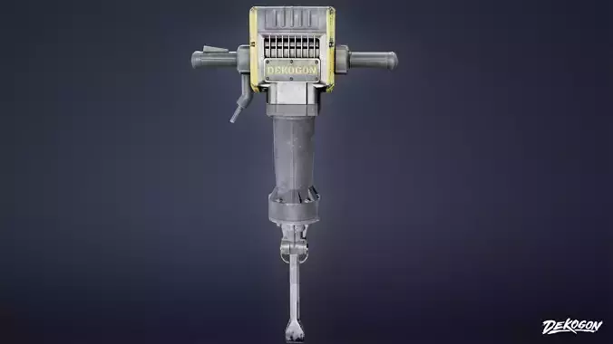 CONSTRUCTION - Jack Hammer 01 - LOW POLY