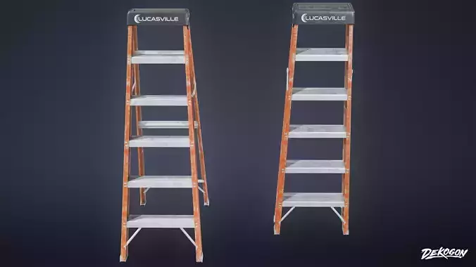 CONSTRUCTION - Ladder 01 - LOW POLY