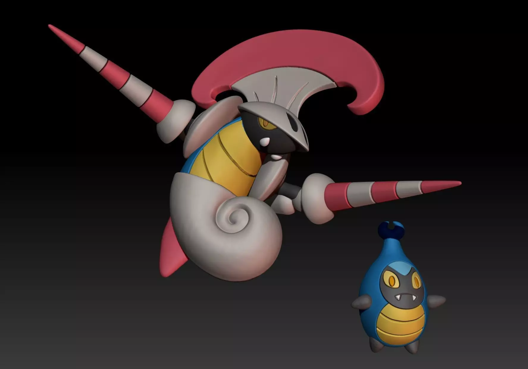 Pokemon Karrablast Escavalier 3D print model_0