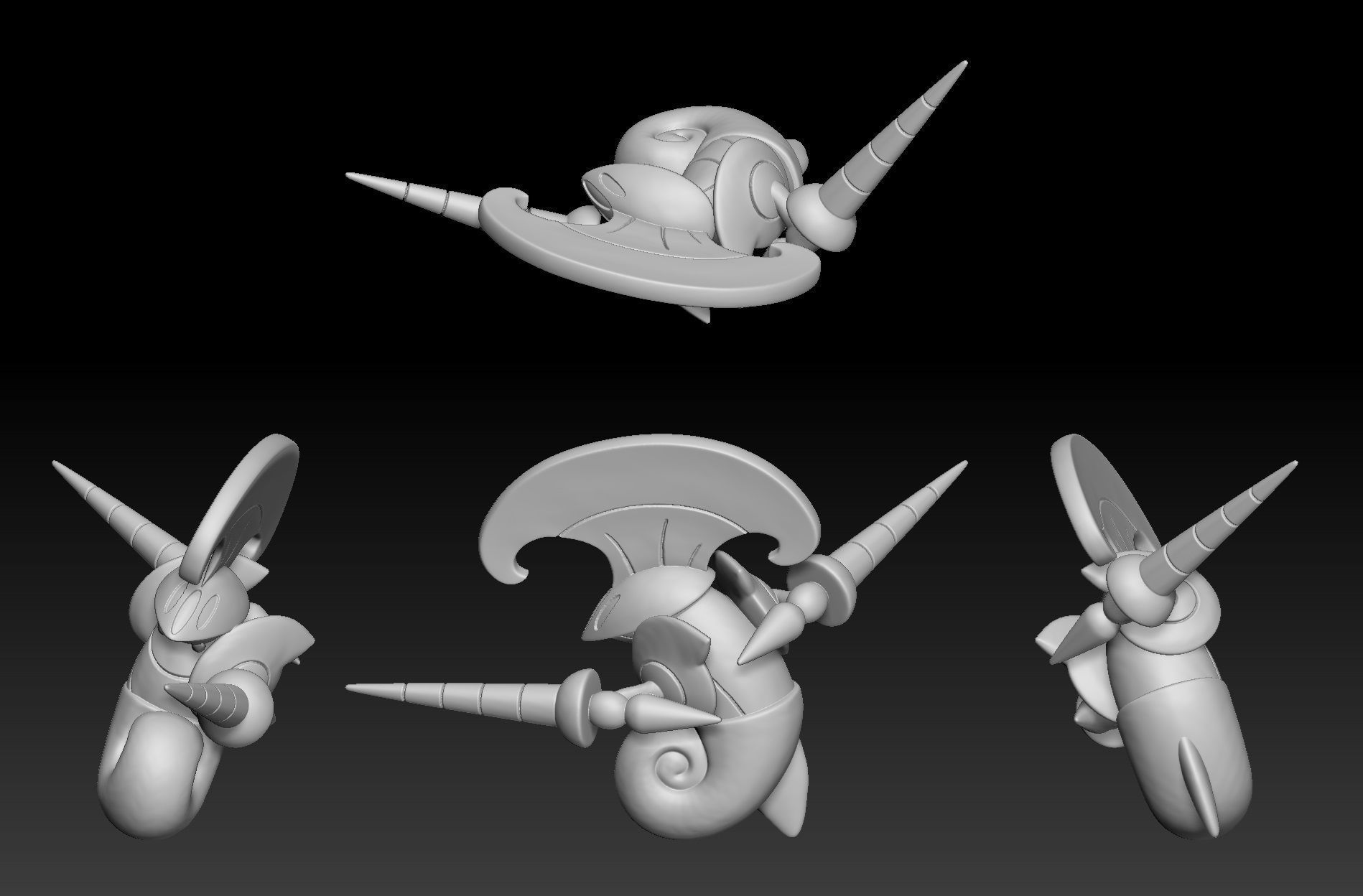 Pokemon Karrablast Escavalier 3D print model_2