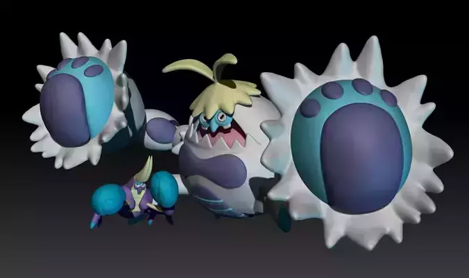 Pokemon Crabrawler Crabominable 3D print model