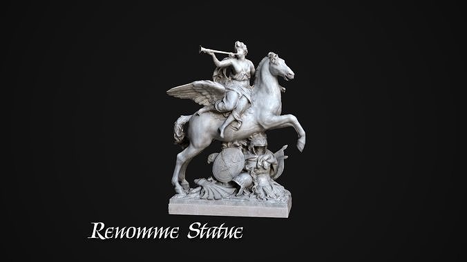 RENOMME Renomme Statue Low-poly 3D model