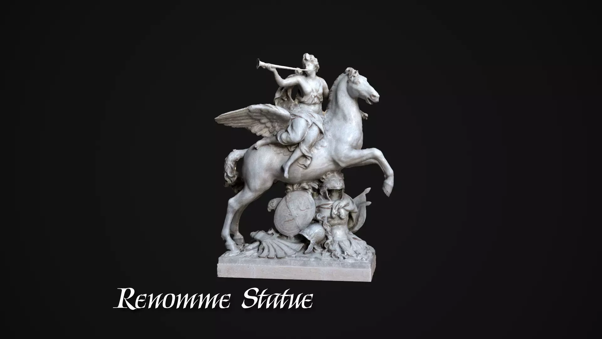 RENOMME Renomme Statue Low-poly 3D model