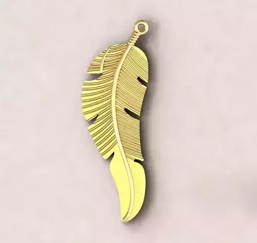 Bird feather necklace