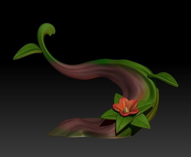 Pokemon Diorama Tree Limb 3D print model