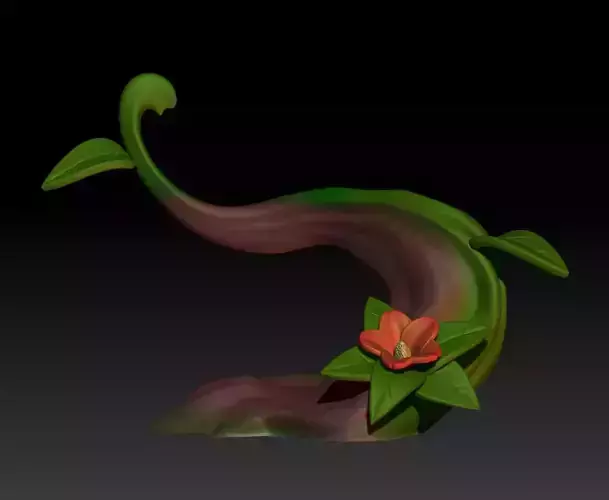 Pokemon Diorama Tree Limb 3D print model