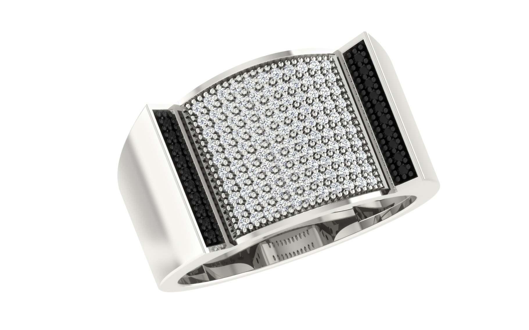 Mens Ring Render 3dm STL OBJ FBX Details 3D print model_2