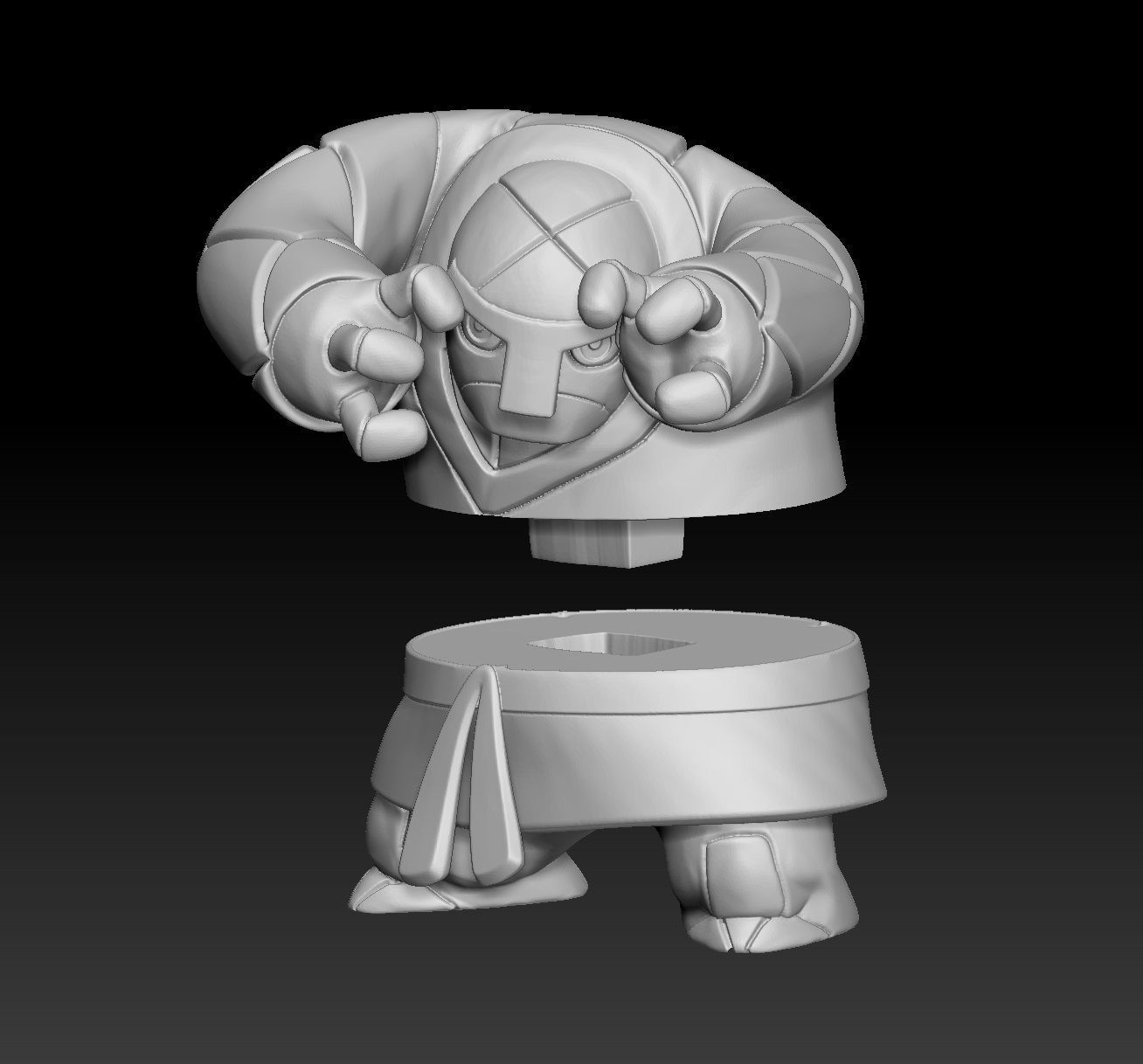 Pokemon Throh 3D print model_2