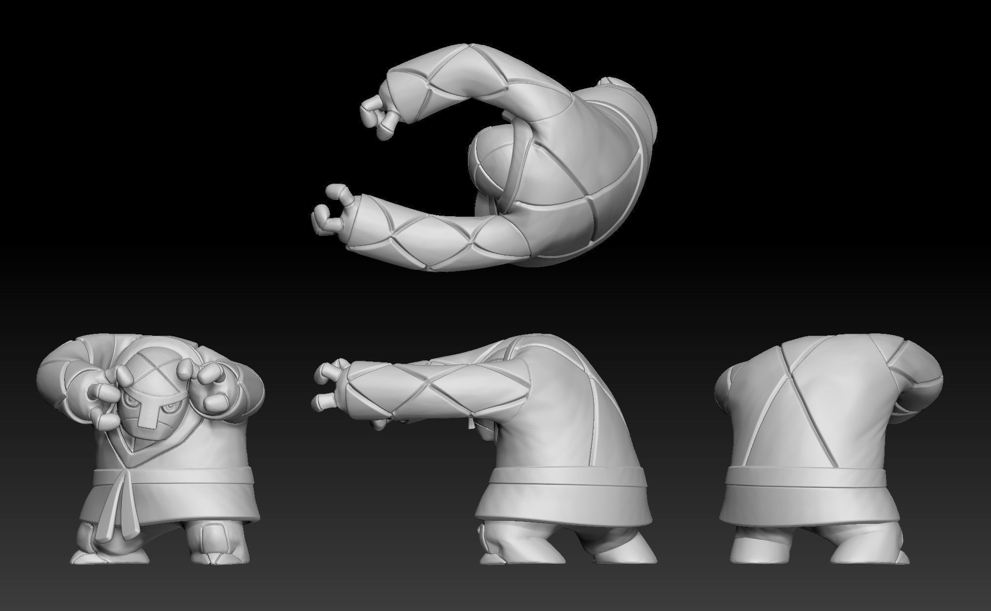 Pokemon Throh 3D print model_1