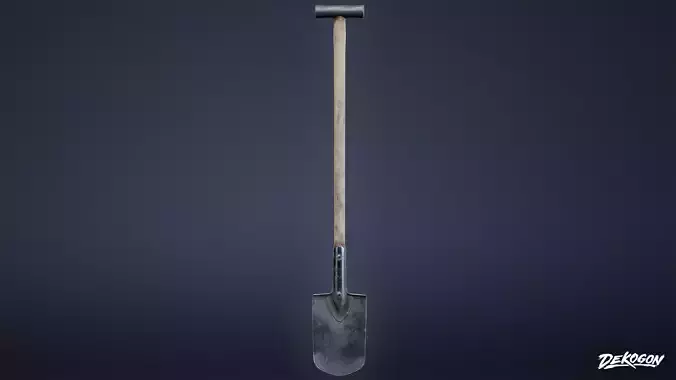 CONSTRUCTION - Metal Shovel 01 - LOW POLY