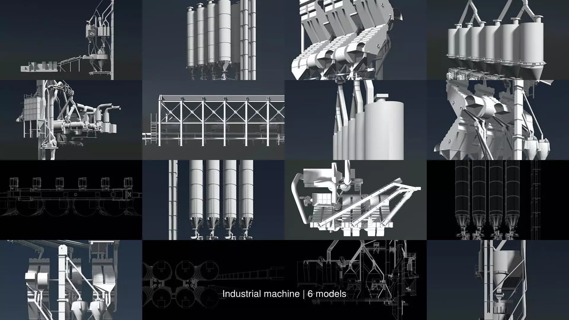 Industrial machine 3D Model Collection_0