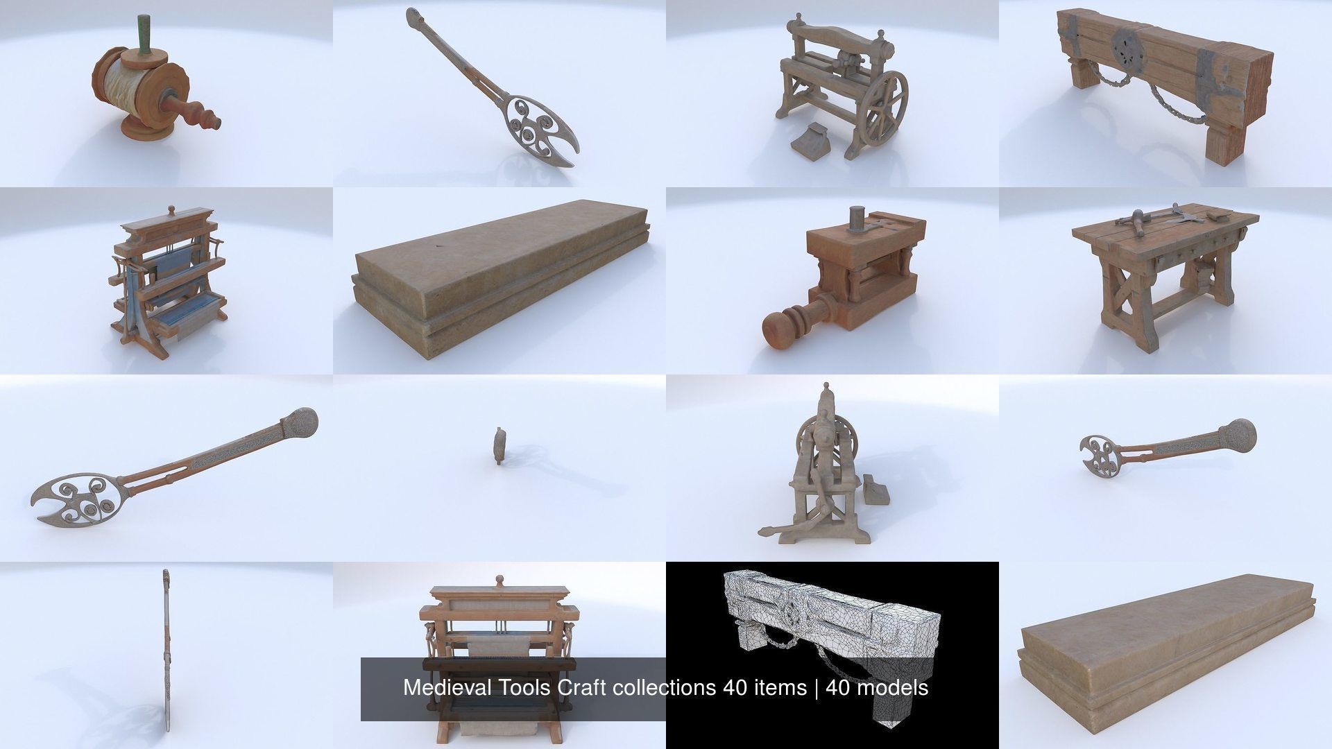 Medieval Tools Craft collections 40 items _4