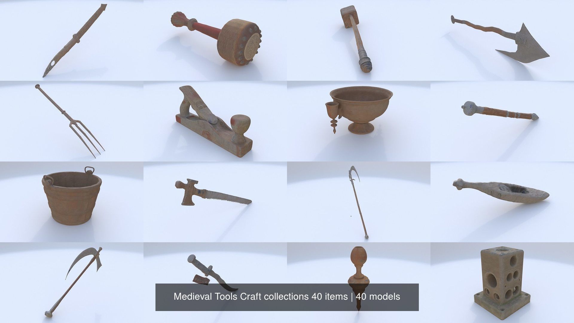 Medieval Tools Craft collections 40 items _2
