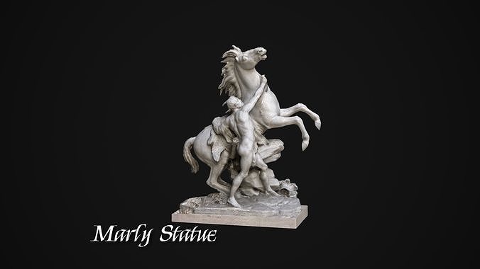Marly Statue Low-poly 3D model