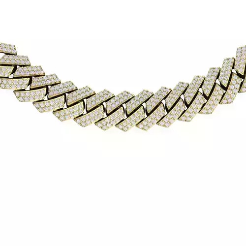 Cuban chain with plate