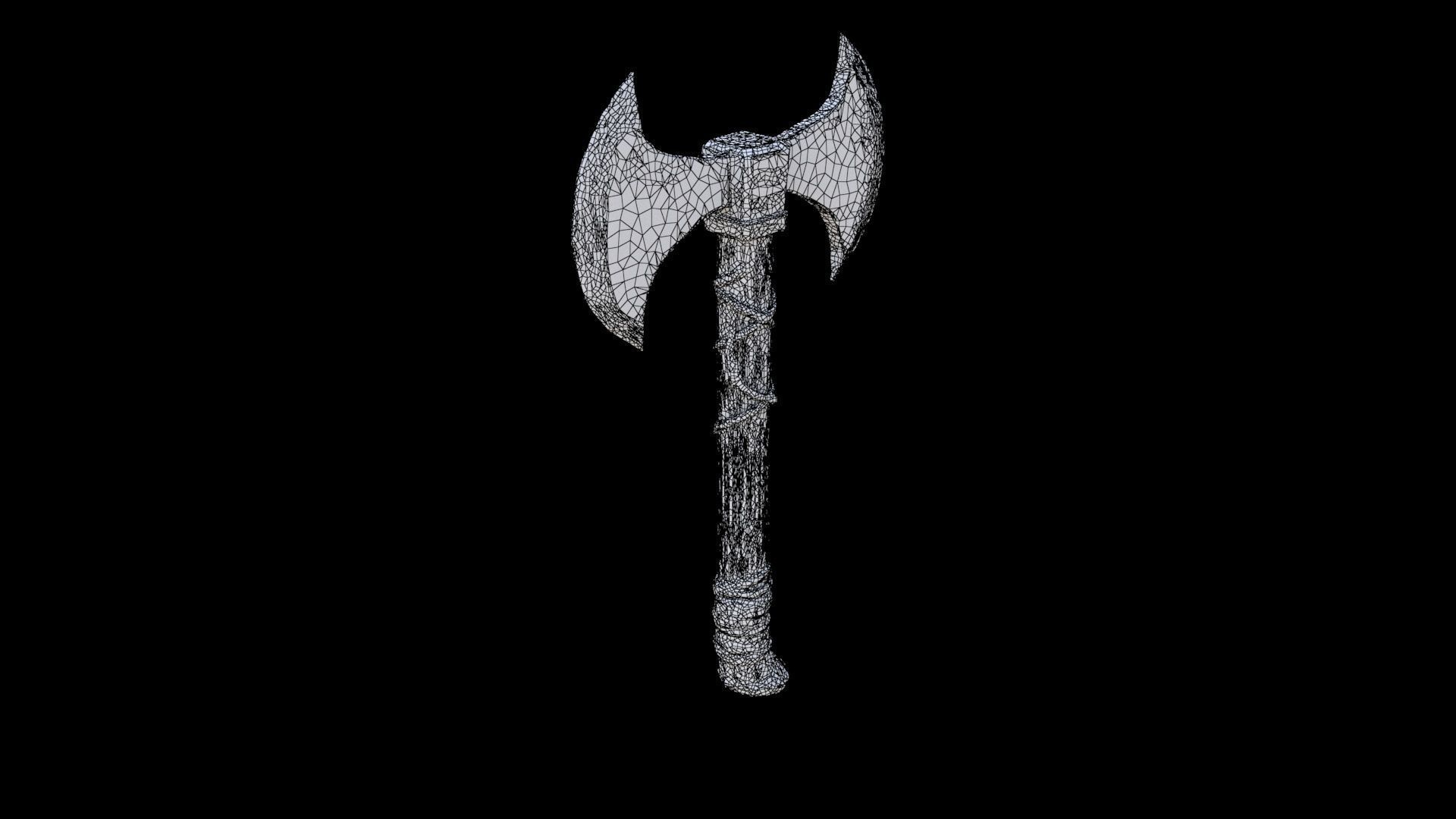 Battleaxe 3D model_5