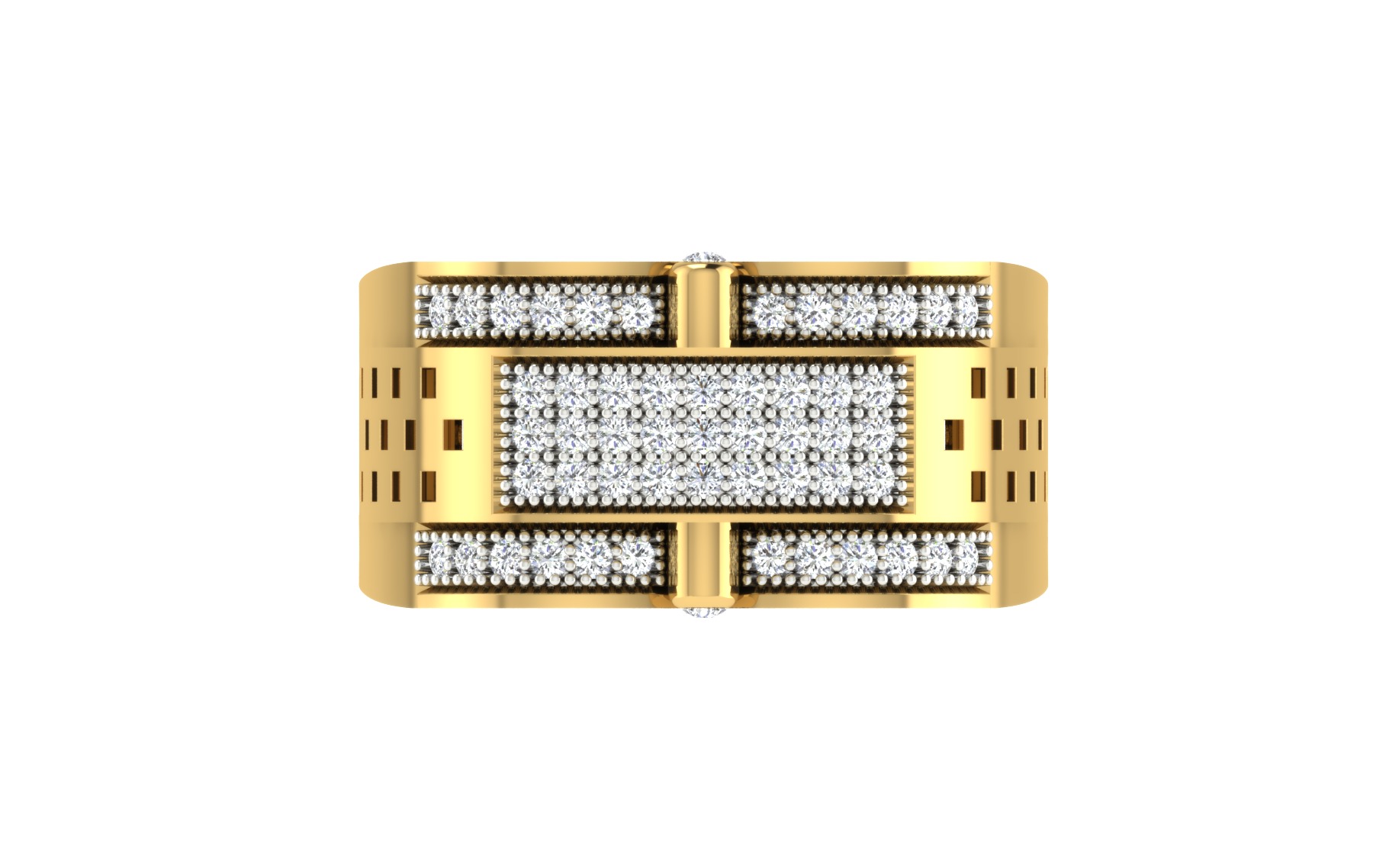 Mens Ring  Render 3dm STL OBJ FBX Details 3D print model_7