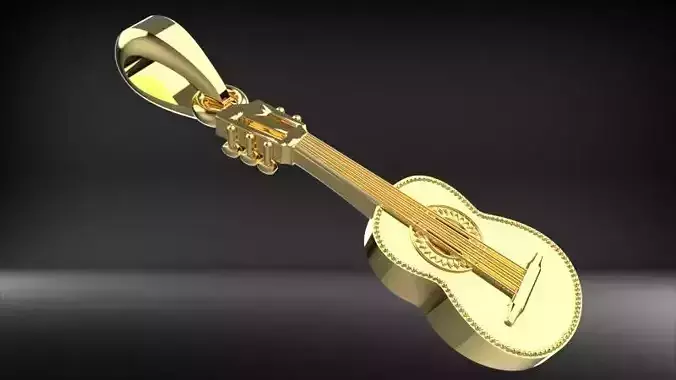 GUITAR MUSIC PENDANT NECKLACE Charm Jewelry