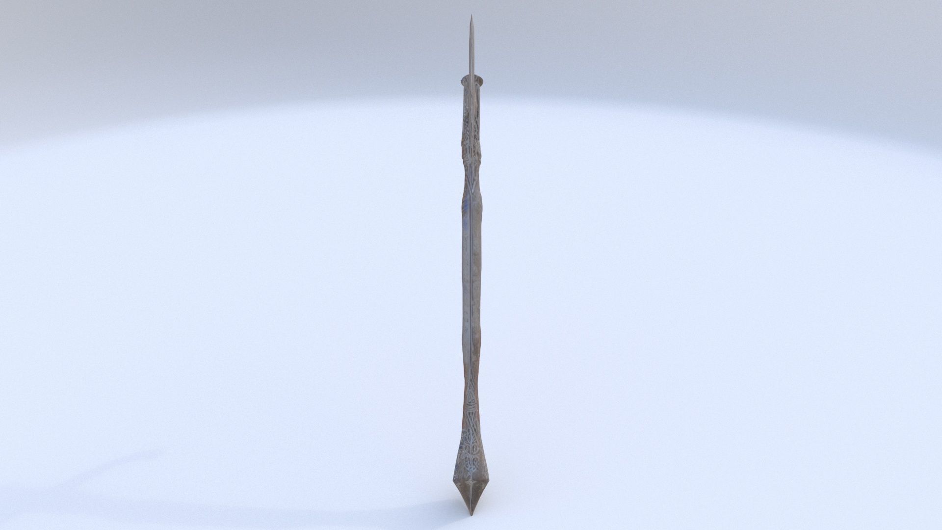 Halberd 3D model_1