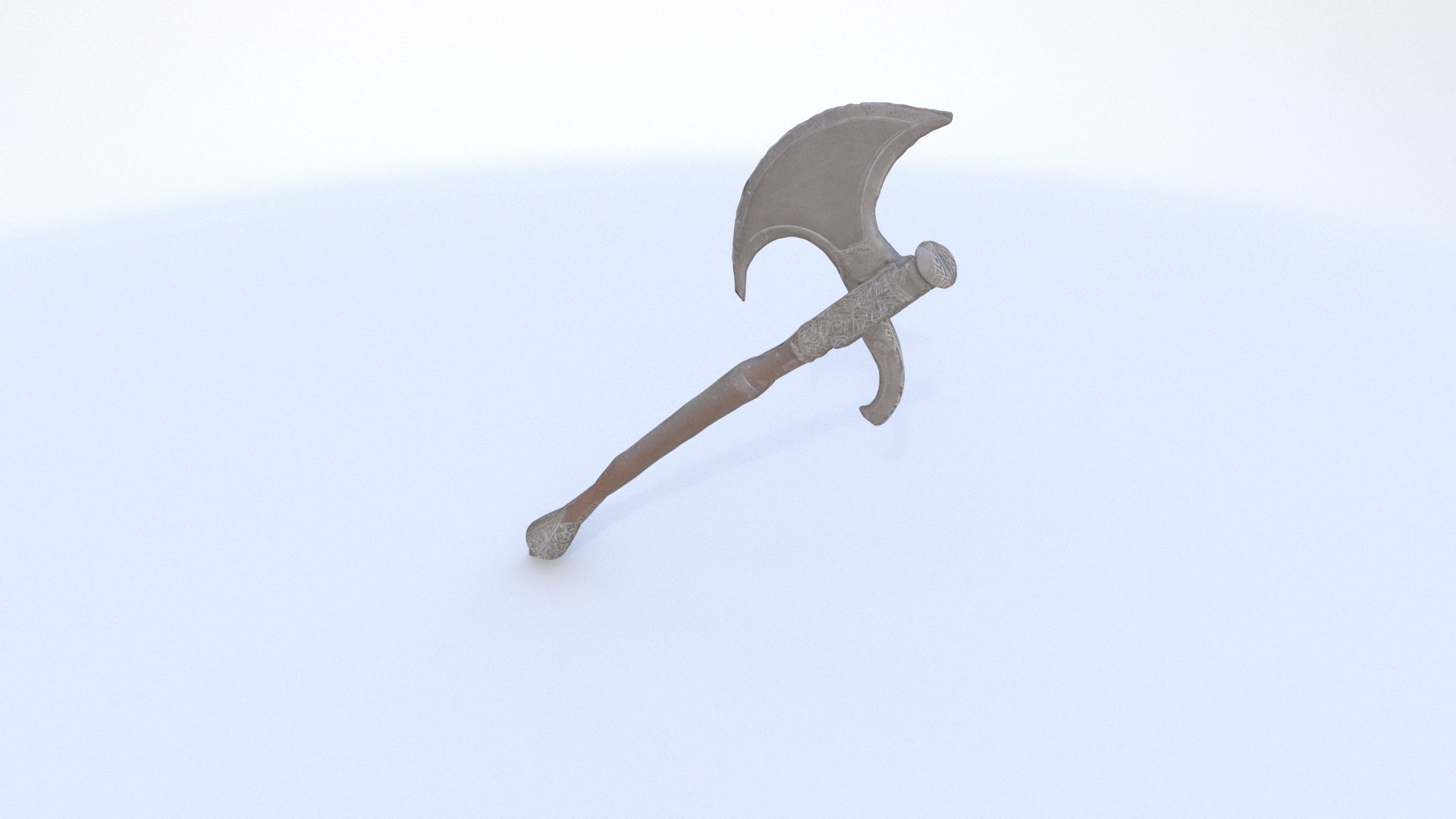 Halberd 3D model_3