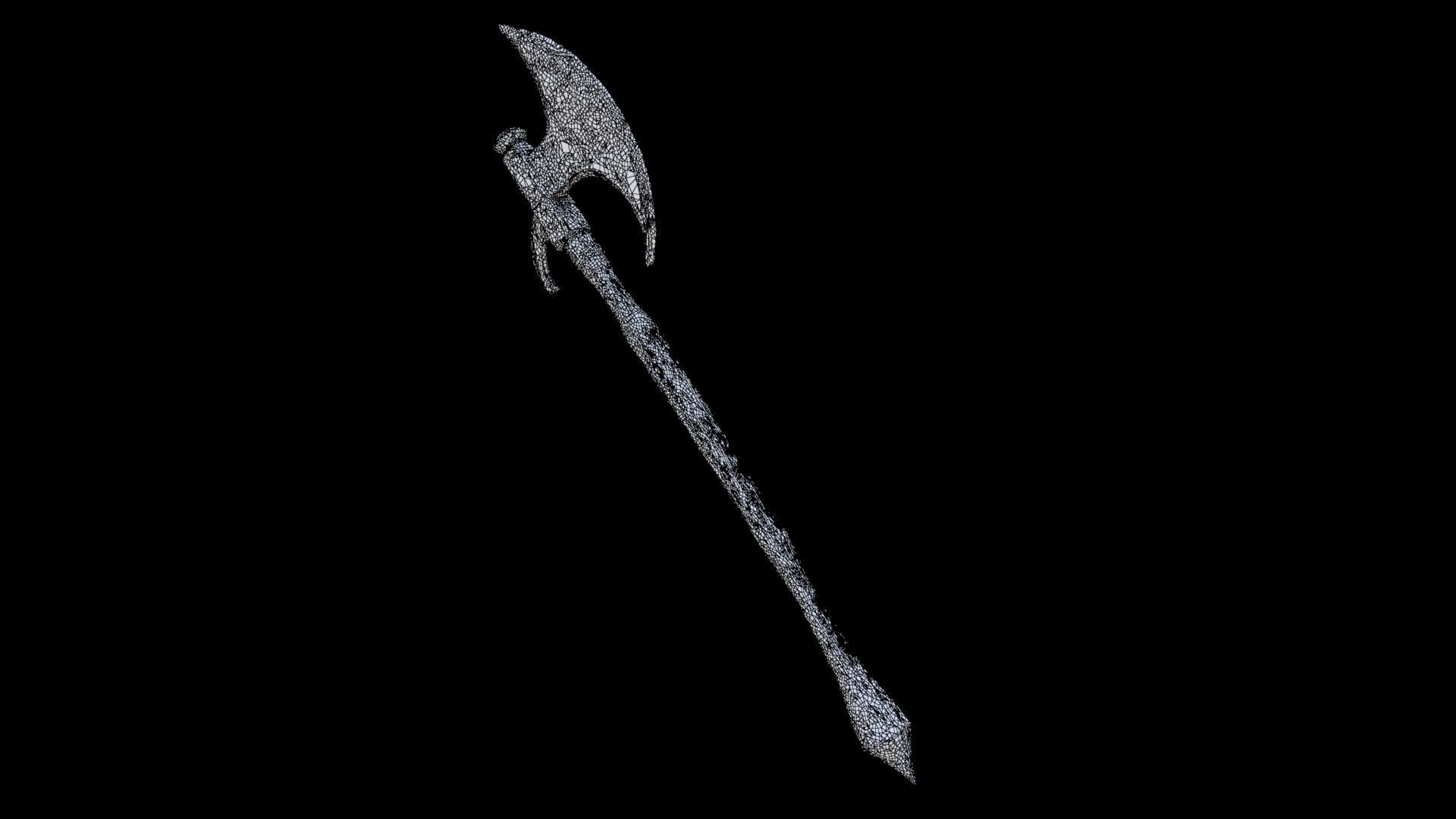 Halberd 3D model_5